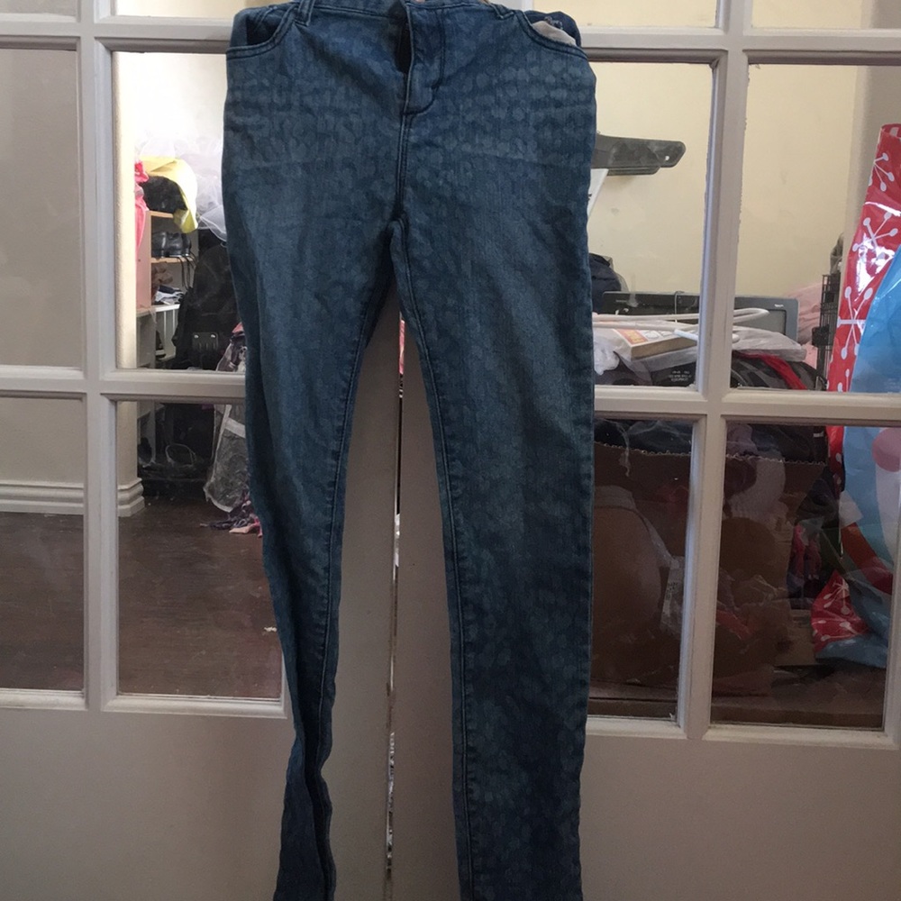 Leopard Print Skinny Jeans